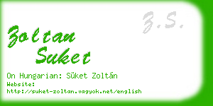zoltan suket business card