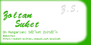 zoltan suket business card